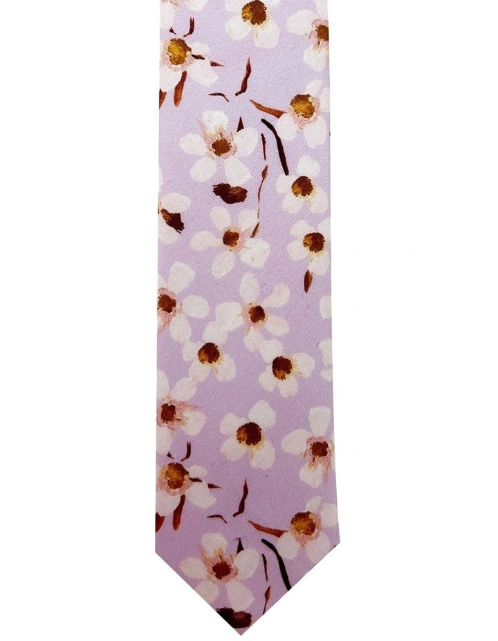 Peggy and Finn Wax Flower Bow Tie Gift Set in Purple