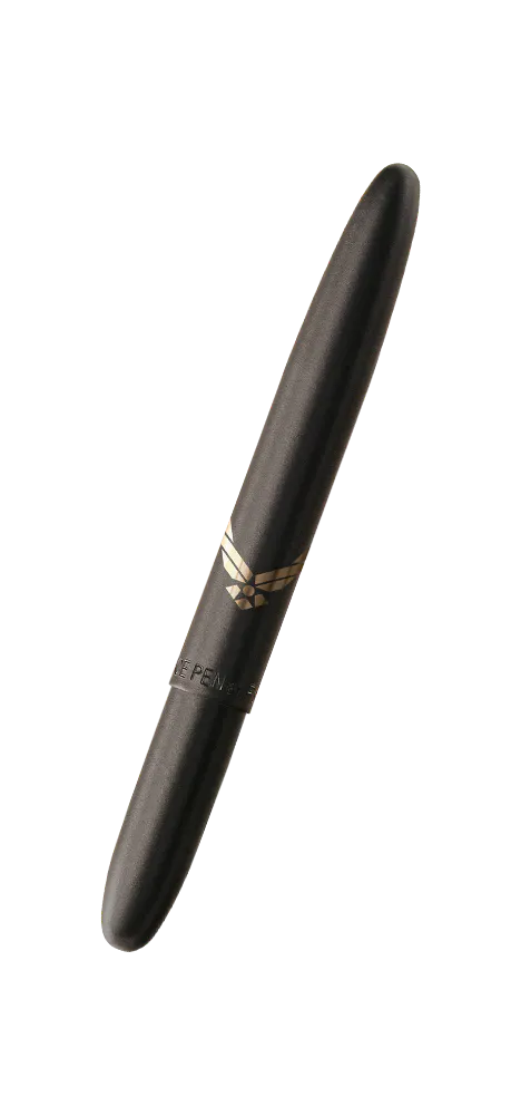 Matte Black Bullet Space Pen, Air Force Wing