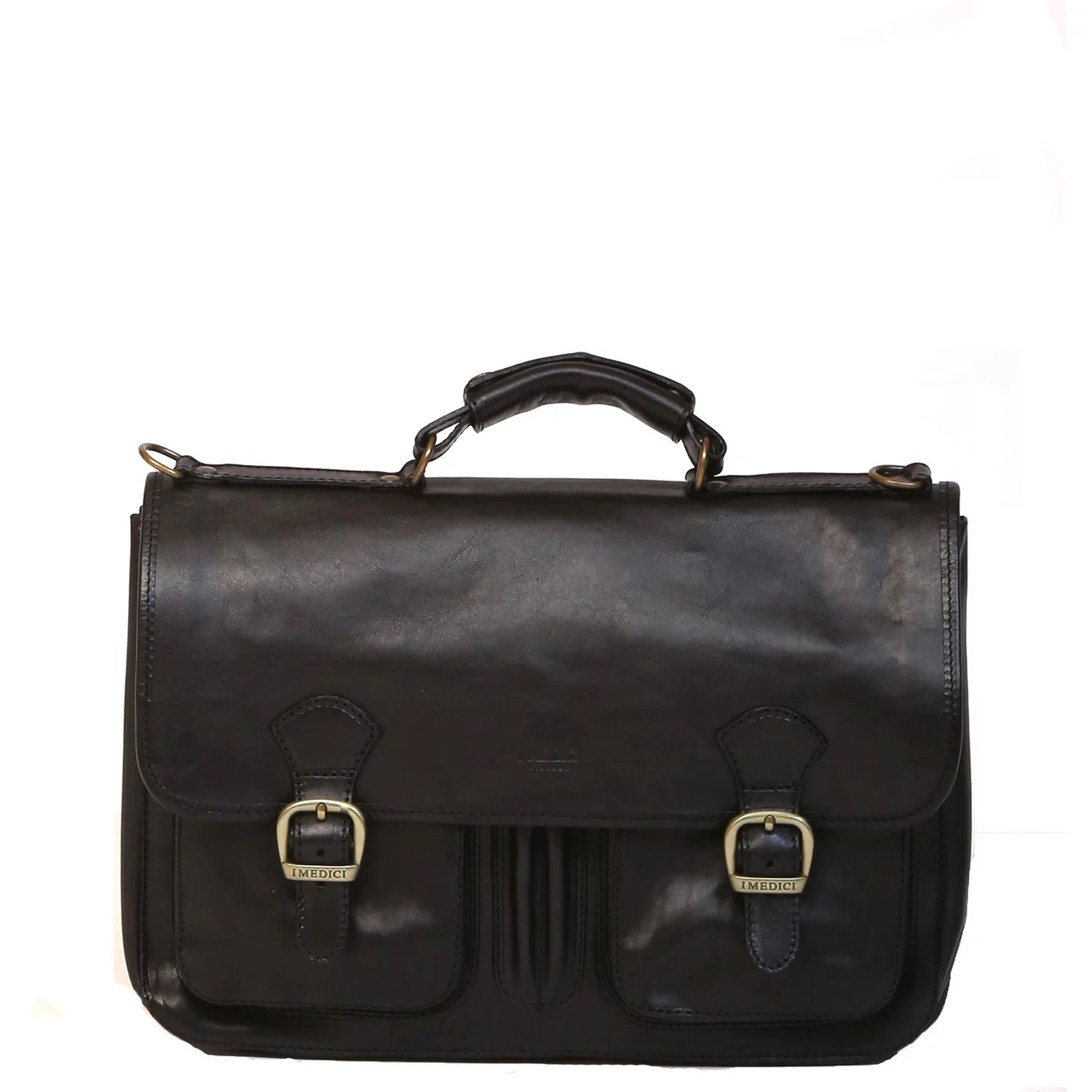 I Medici Cartella Scuola Italian Leather Briefcase
