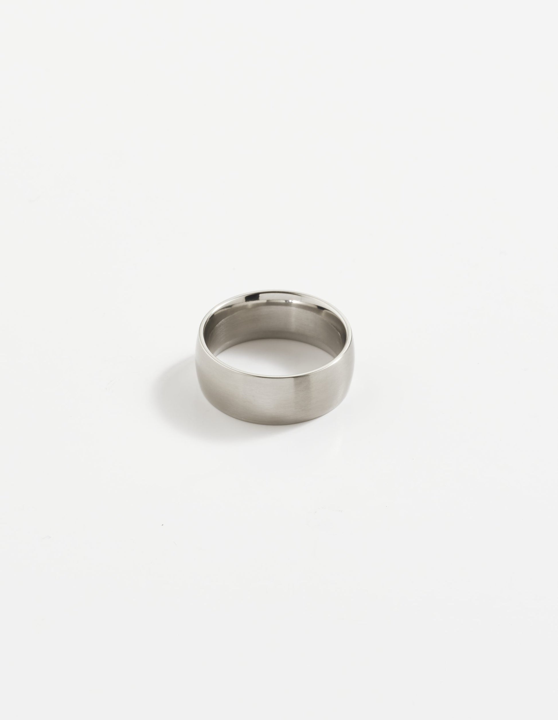 Cudworth Brushed Stainless Steel Band Ring
