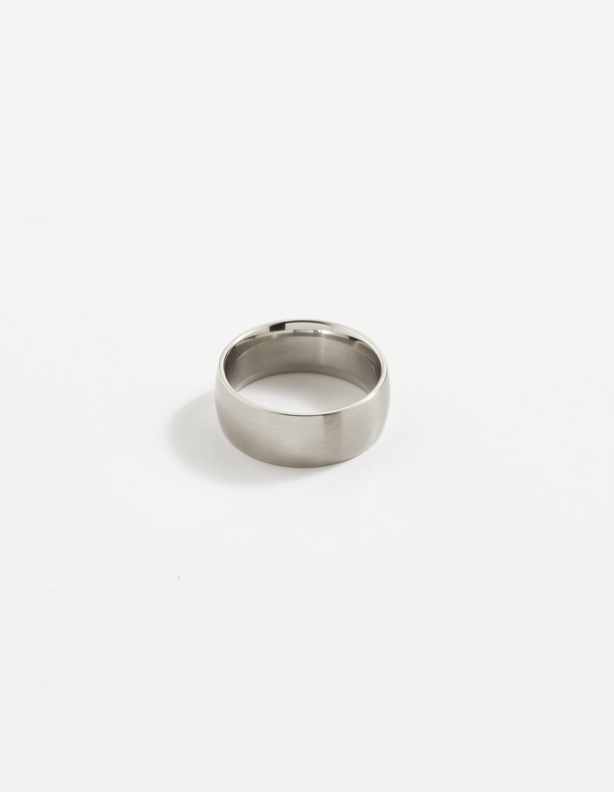 Brushed Stainless Steel Band Ring