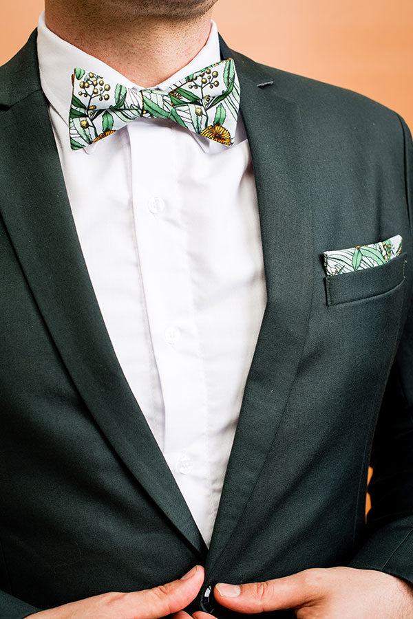 Bow Tie - Elegant Banksia Grey