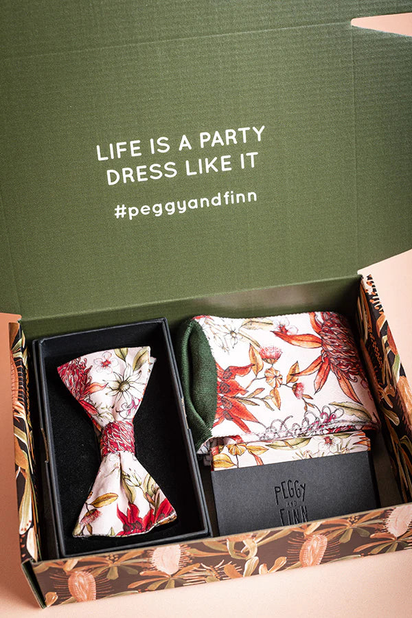 Peggy and Finn Bow Tie Gift Set Botanical