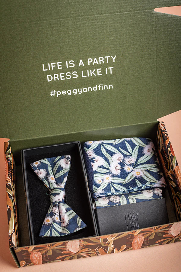 Peggy and Finn Bow Tie Gift Set Flowering Gum