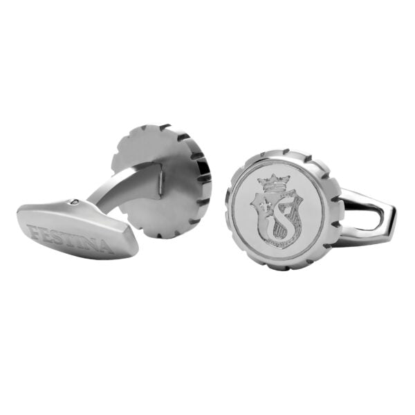 Stainless Steel Cufflinks Button Polished Chrome