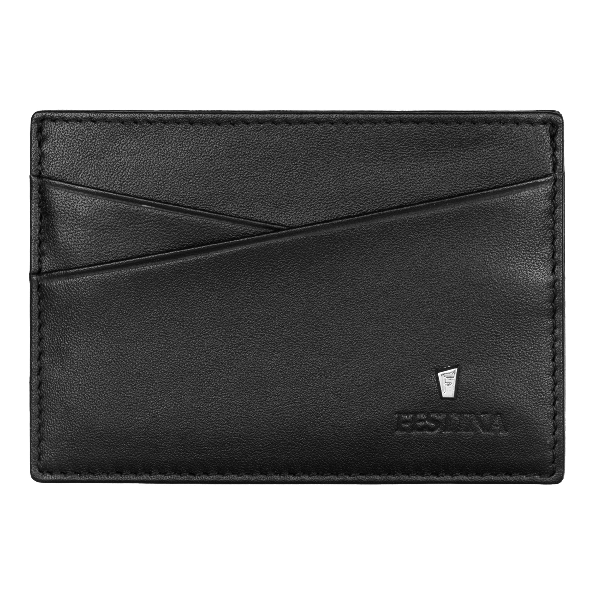 Leather Card Holder Classicals Black