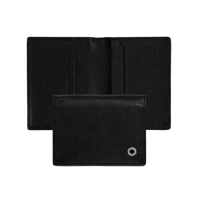 Leather Card Wallet Tradition Black