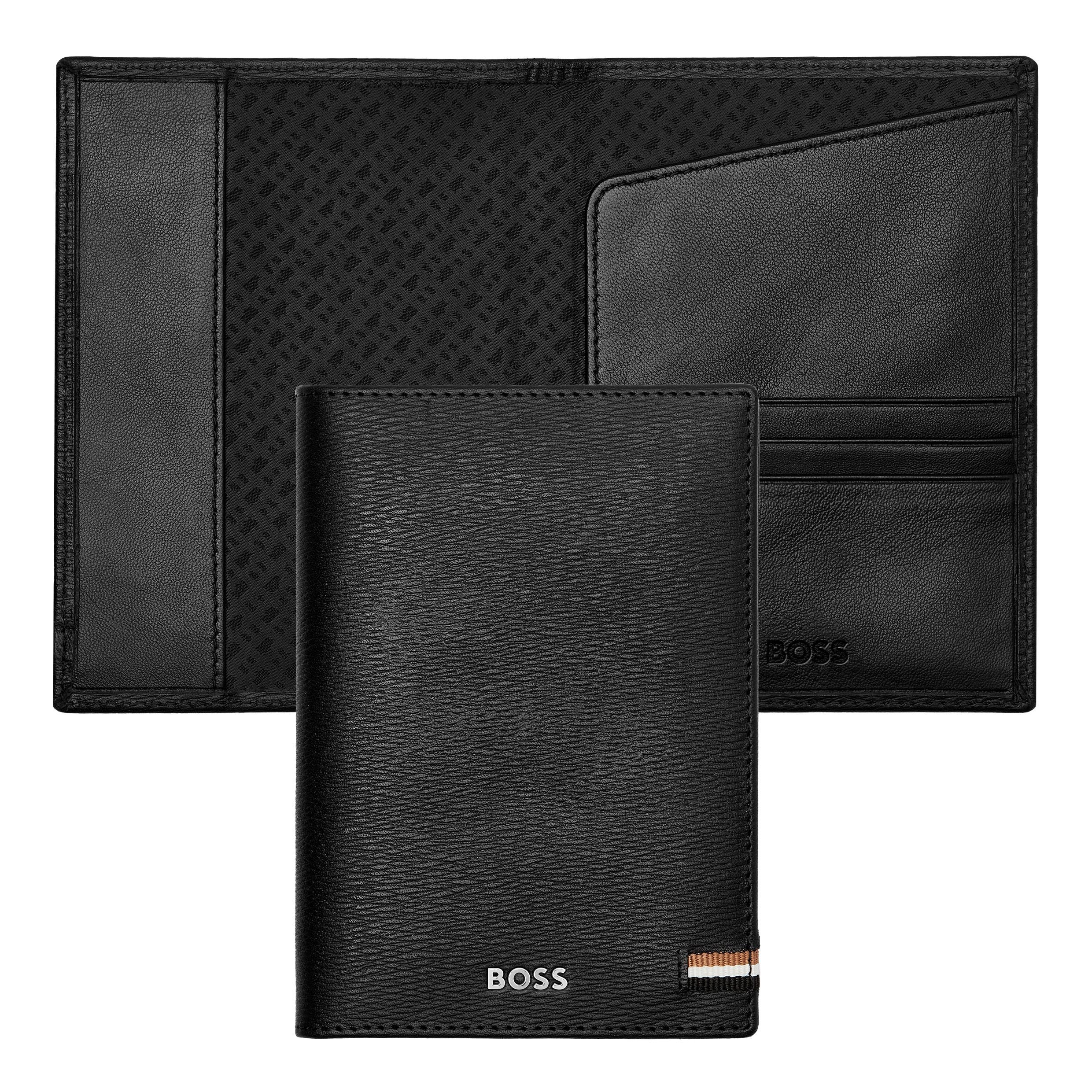 Passport Holder Iconic Black Leather