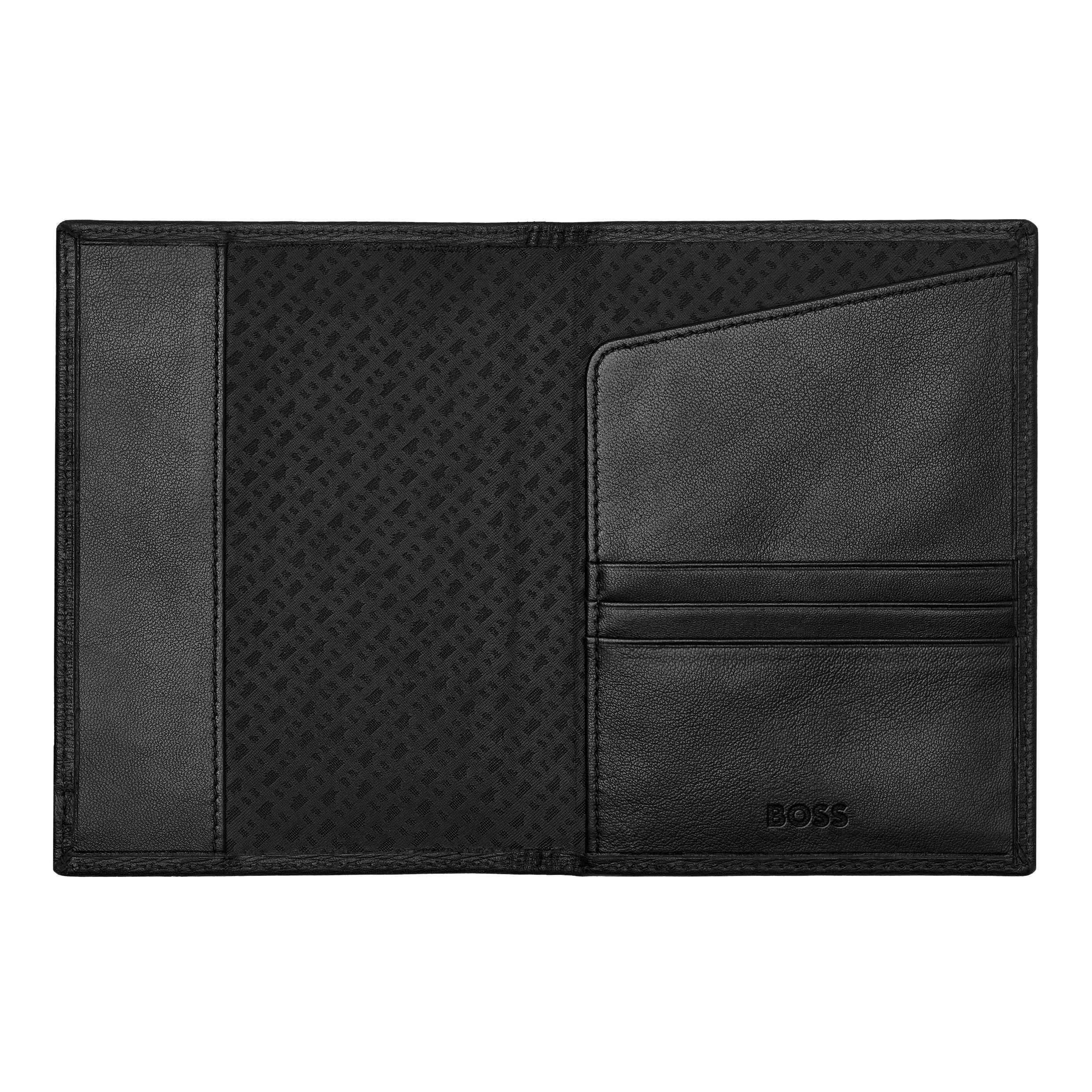 Passport Holder Iconic Black Leather