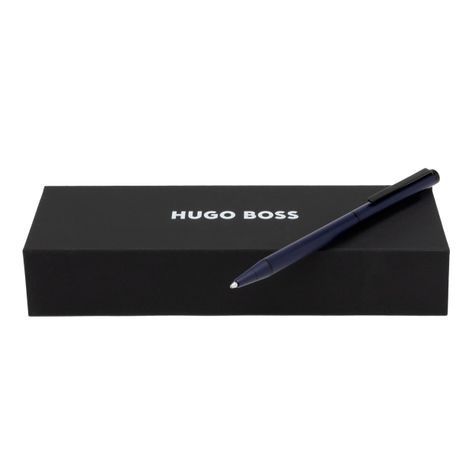 Hugo Boss Ballpoint Pen Cloud Matte Medieval Blue
