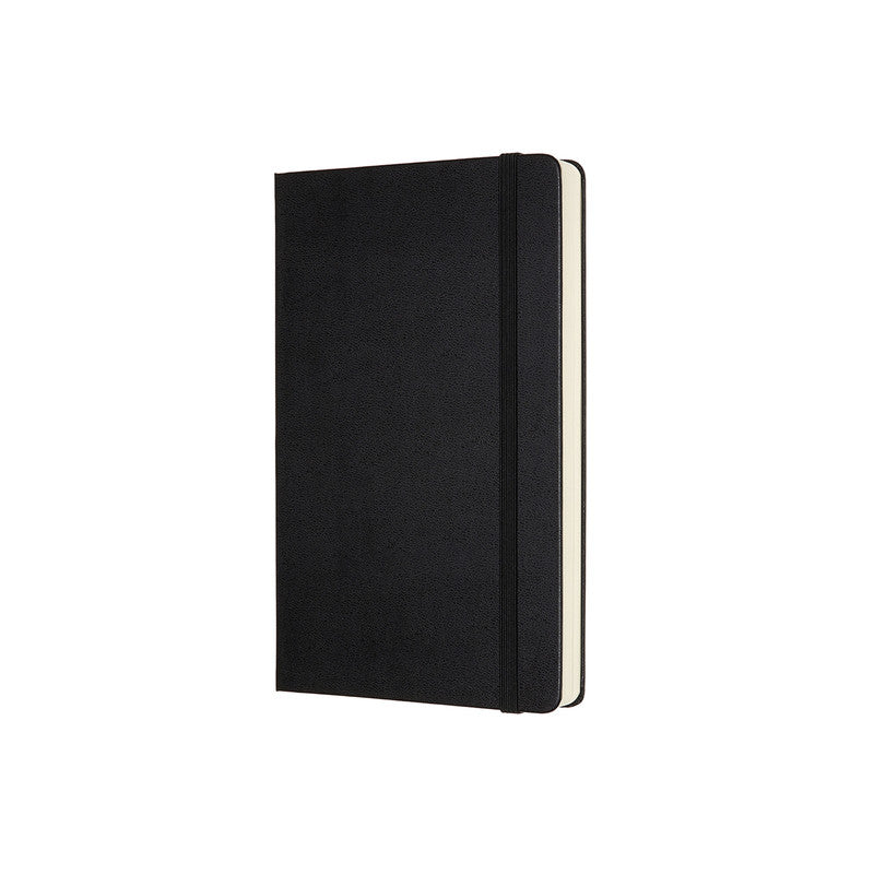 A5 Classic Hard Cover Notebook Expanded - Dot Grid - Large - Black