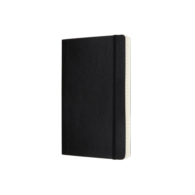 A5 Classic Soft Cover Notebook Expanded - Ruled - Large - Black