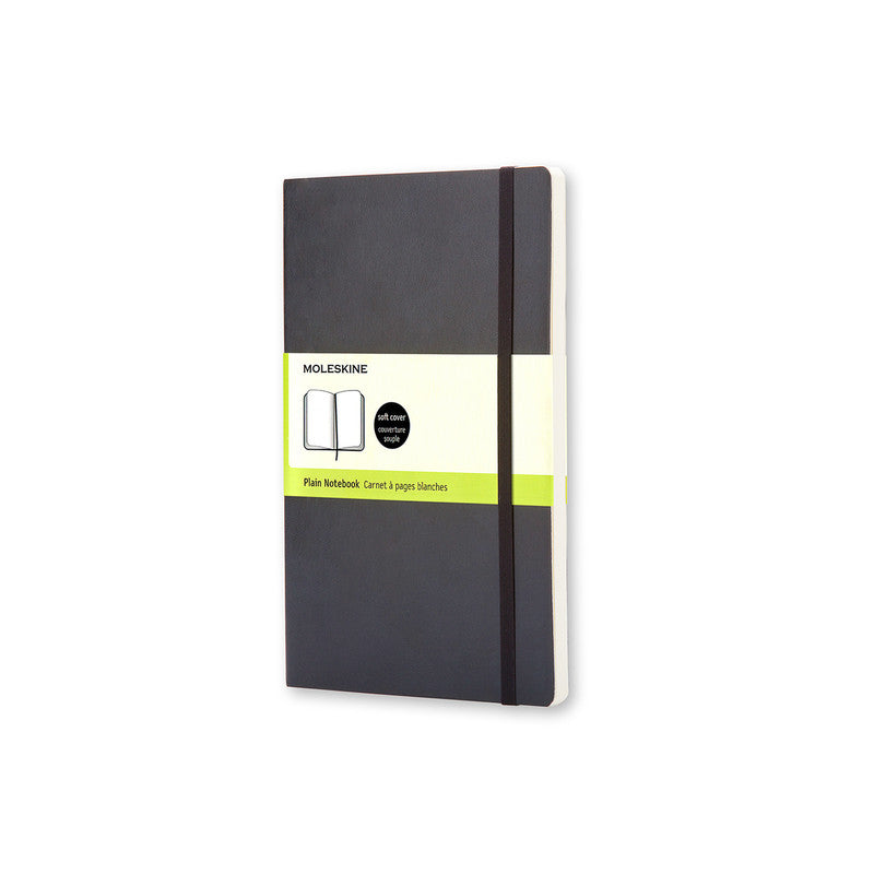 Classic Soft Cover Notebook - Plain - Large - Black