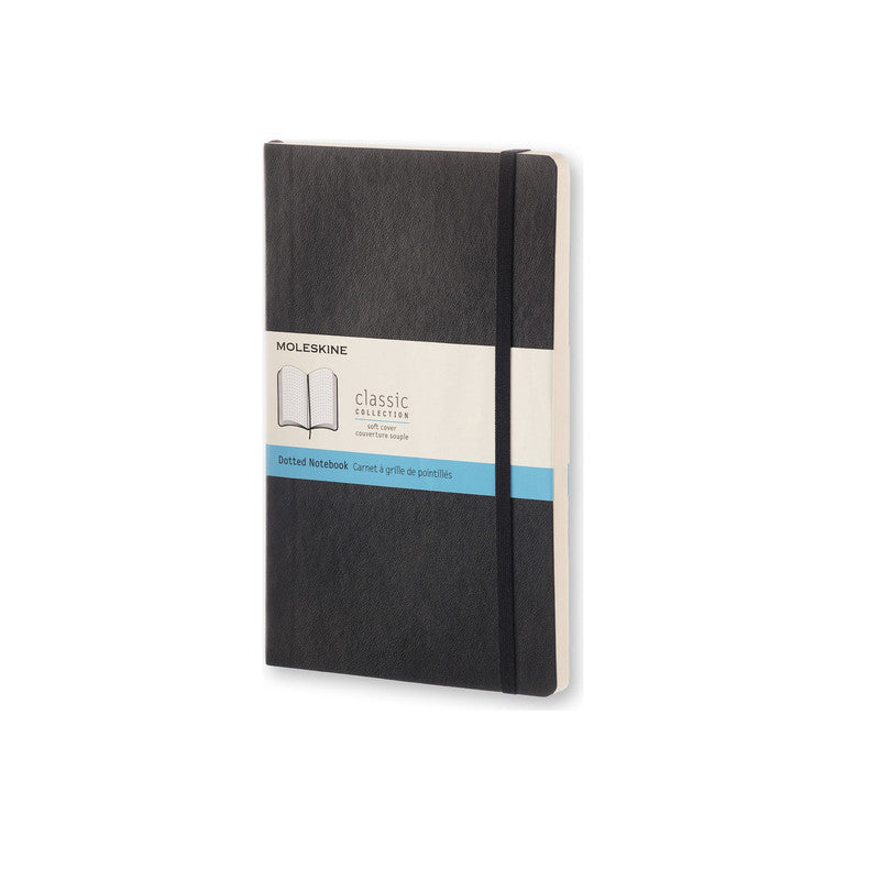 Classic Soft Cover Notebook - Dot Grid - Large - Black