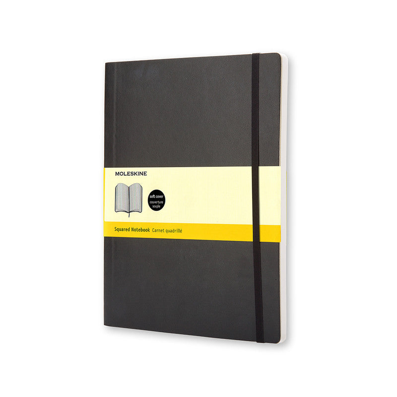 Classic Soft Cover Notebook - Grid - Extra Large - Black