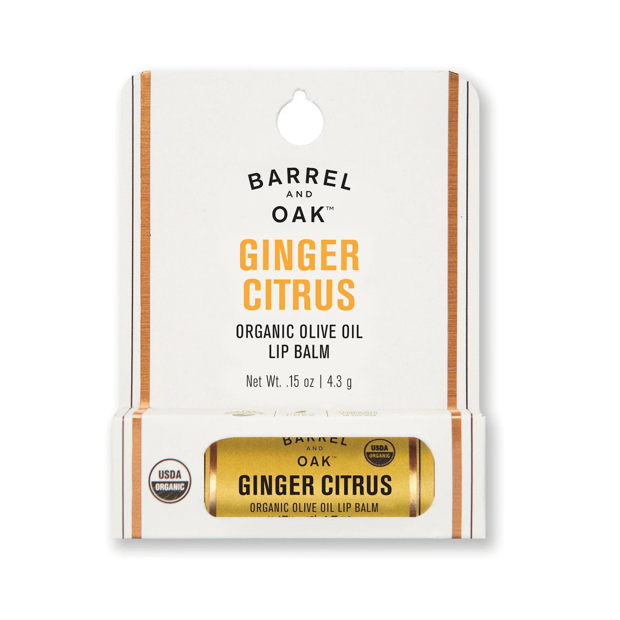 Olive Oil Lip Balm - Ginger Citrus 15 oz.