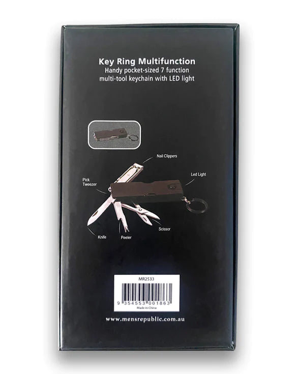 Key Ring Multi Tool - Black