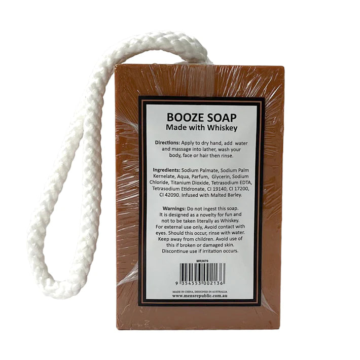 Grooming Booze Soap on a Rope
