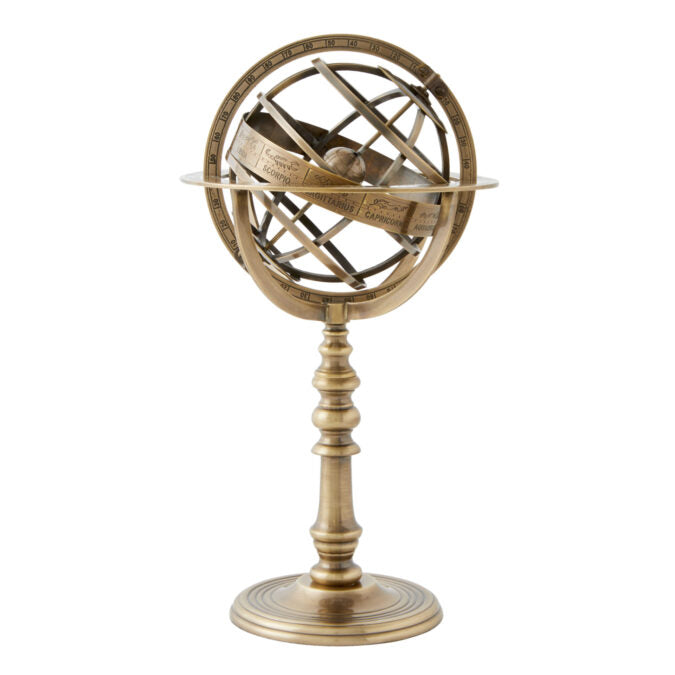 The Armillary Globe - Handcrafted Brass Feature