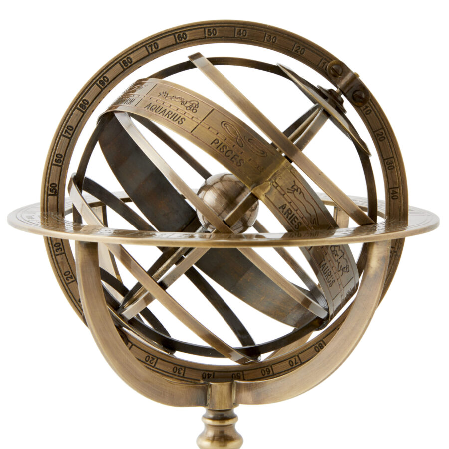 The Armillary Globe - Handcrafted Brass Feature