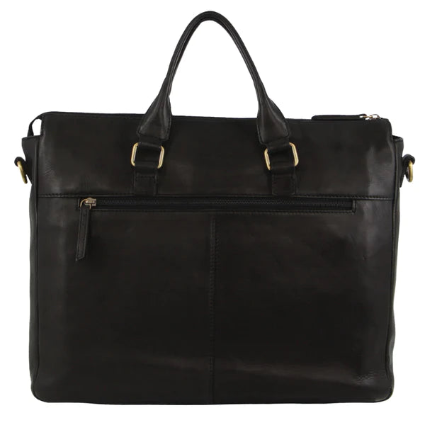 Messenger Laptop Bag - Elegant Italian Leather