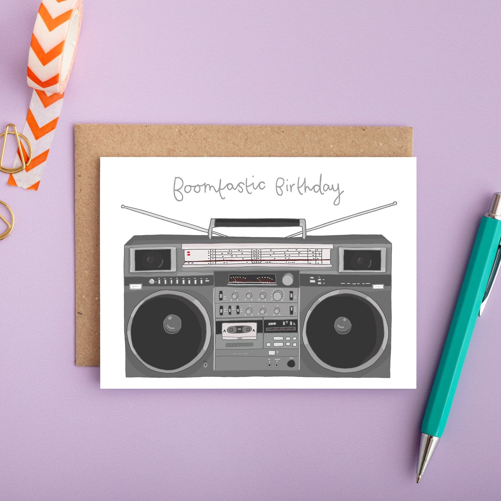 BOOMBOX - BOOMTASTIC BIRTHDAY Greeting Card