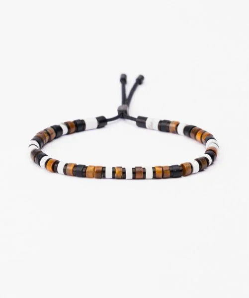 Pig and Hen Bracelet Brontide 4mm Adjustable Kobe Black