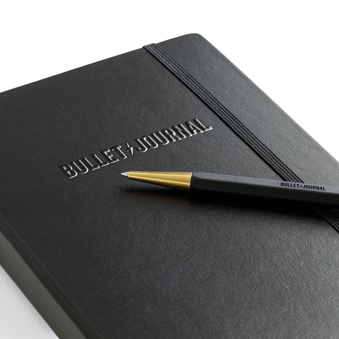 Bullet Journal Edition Gel Twist Pen, Black Ink, Brass Tip, Aluminium Body in Black