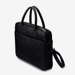 All Black Leather Satchel & Laptop Bag from Status Anxiety