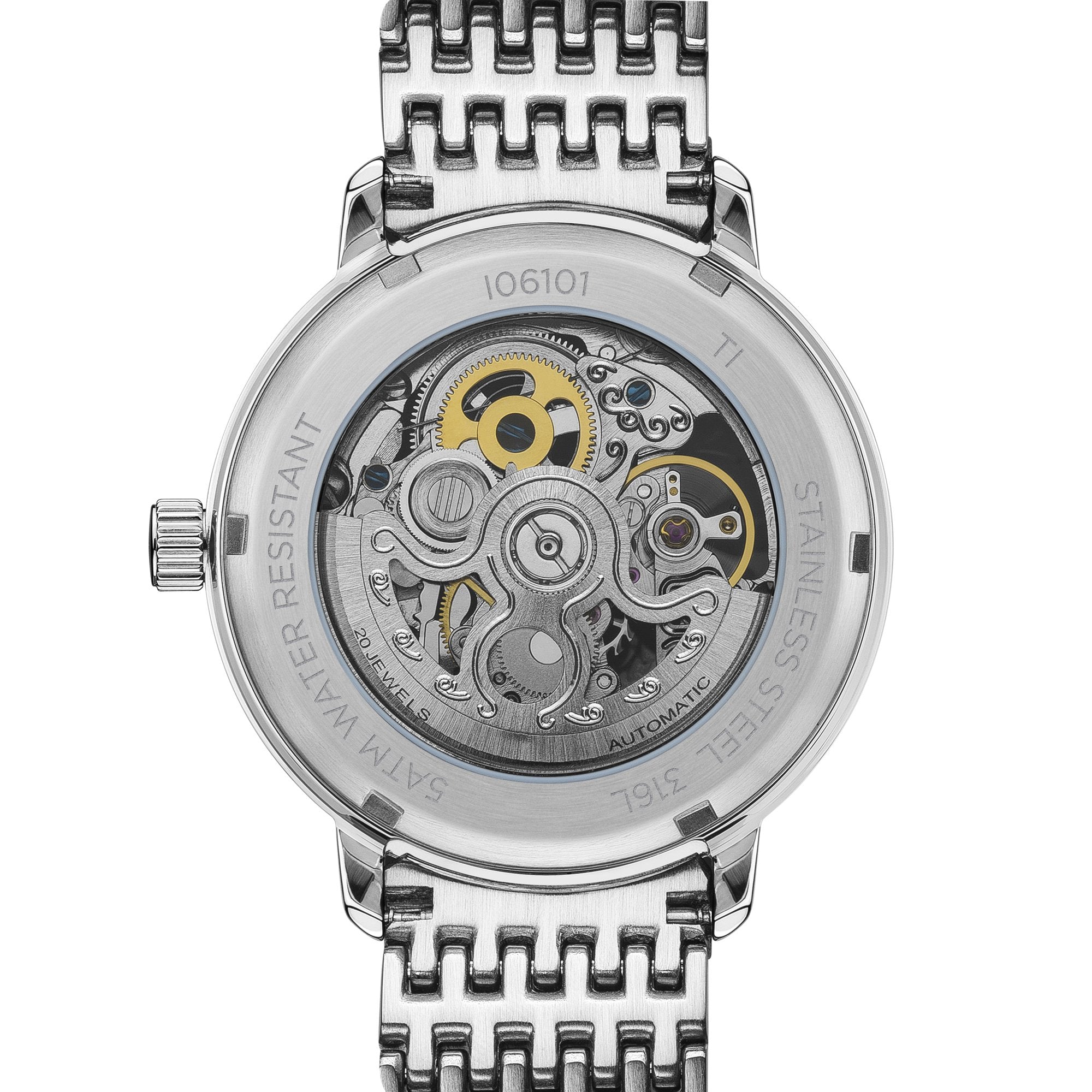 Crown Automatic Silver Watch