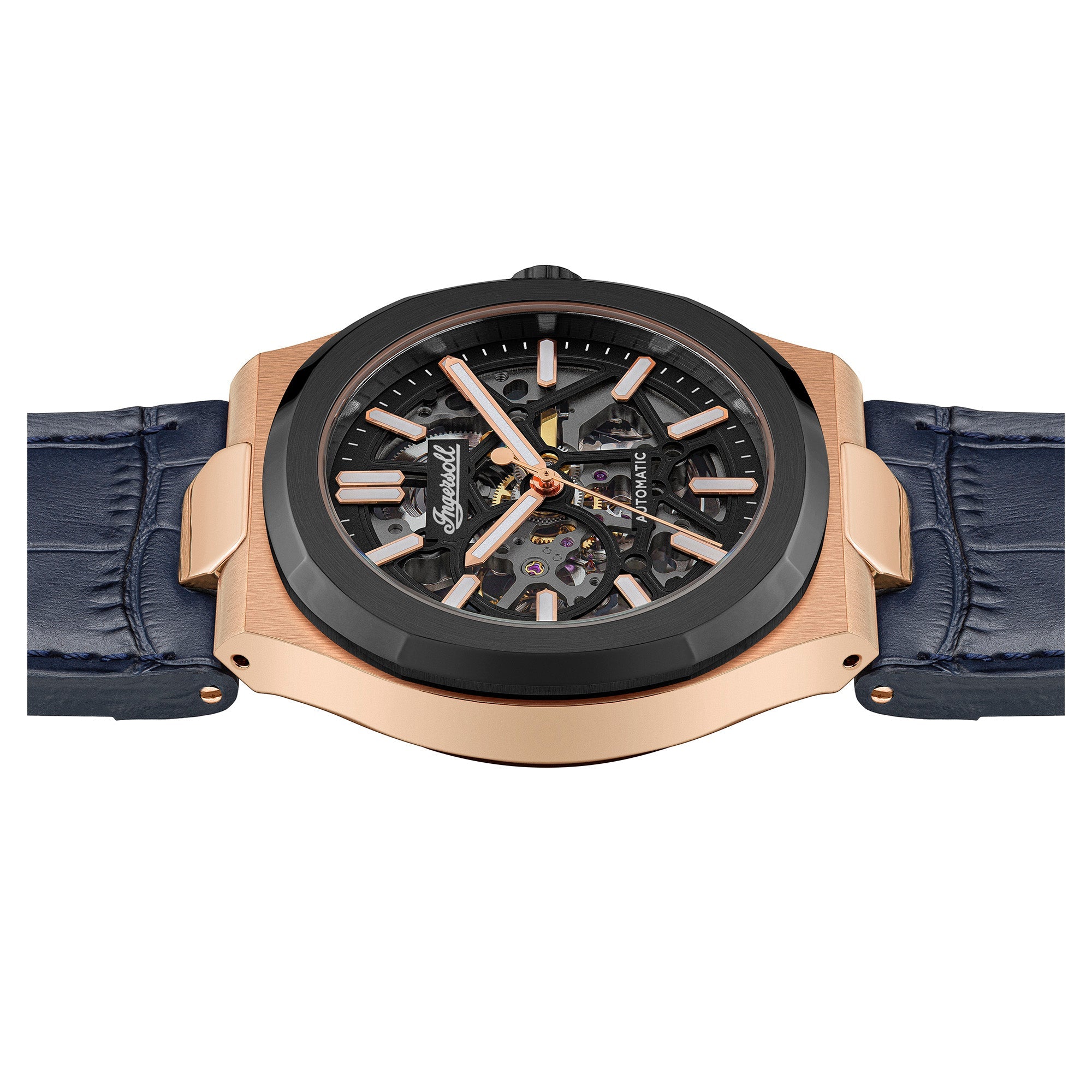 The Catalina Rose Gold Blue Watch