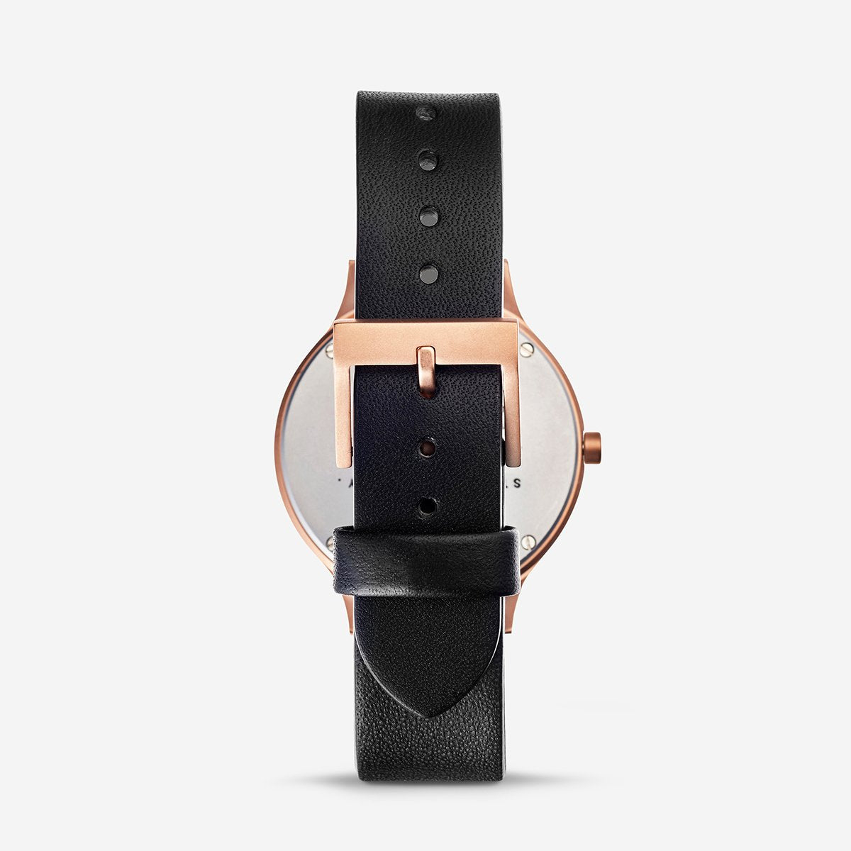 Status Anxiety Watch Inertia Brushed Copper  White Face  Black Strap