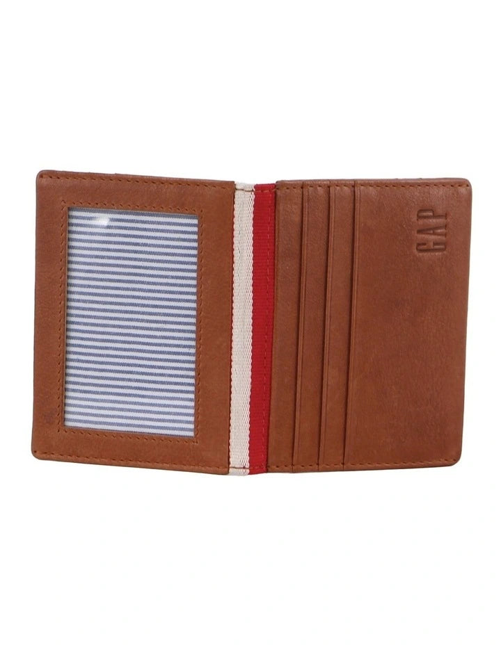 Leather Card Holder in Tan