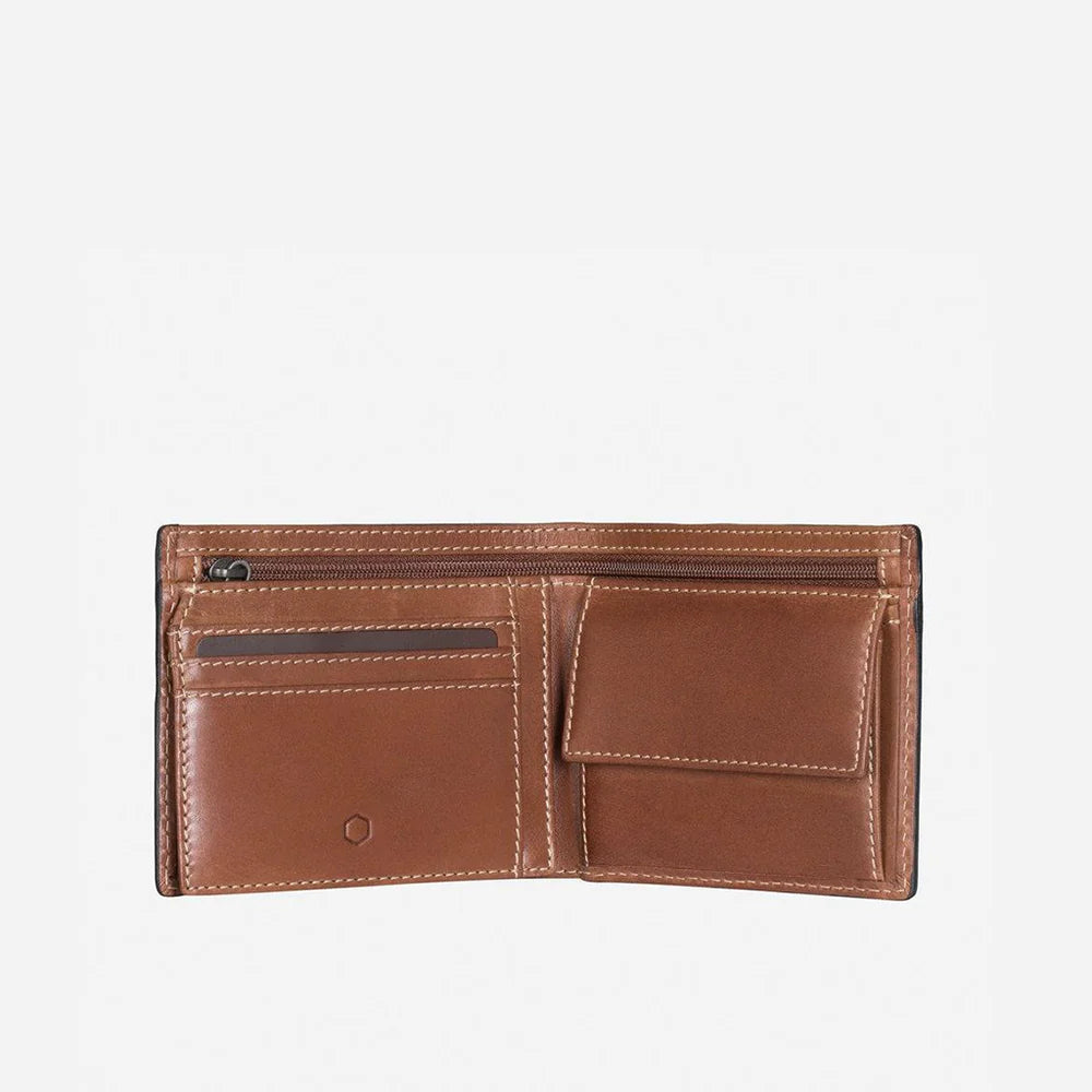 LARGE BIFOLD WALLET WITH COIN CLAY