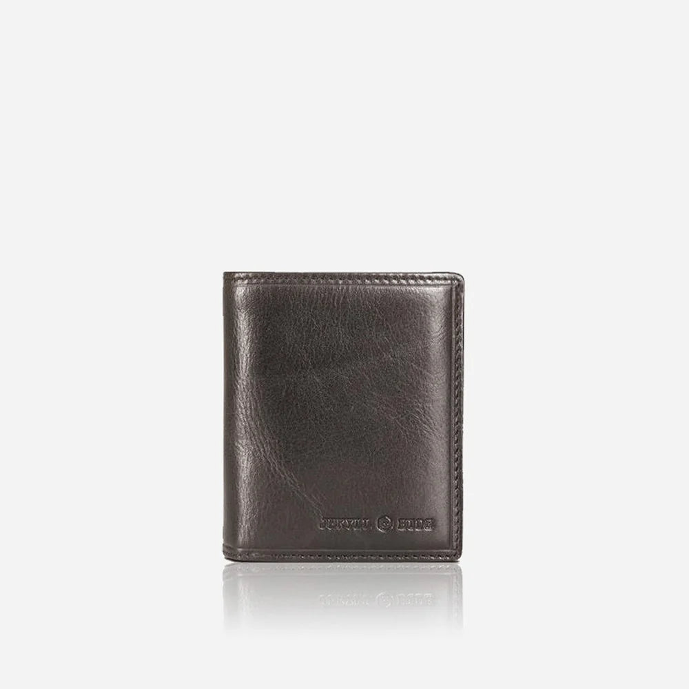 LARGE BIFOLD WALLET WITH ID WINDOW BLACK