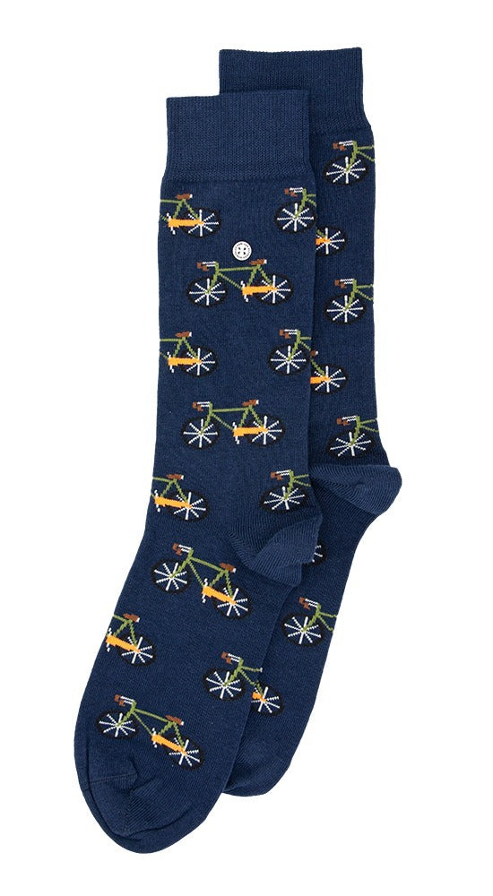 BICYCLE NAVY SOCKS - MEDIUM