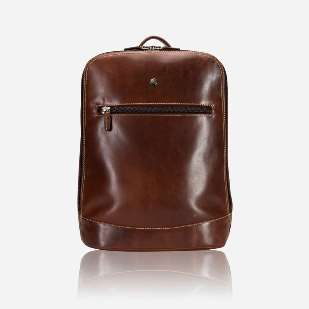 Double Compartment Backpack 41cm, Tobacco