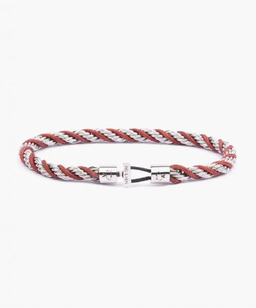 Bracelet Catena Twisted Velvet Red | Silver