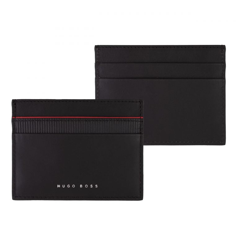 Leather Card holder Gear Black