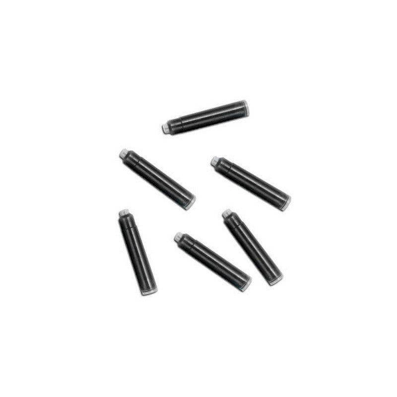 Fountain Pen Ink Cartridges - Pack of 6 - Black