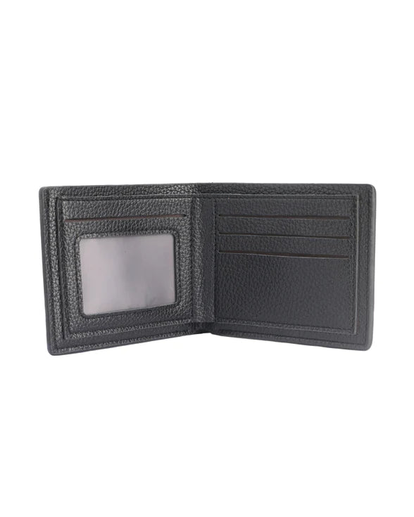 Watch set with Leather Wallet - Black