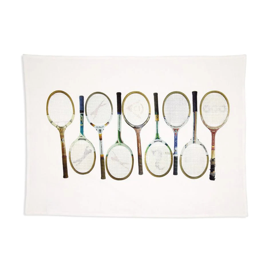 Sporting Nation Racquet Line Up Tea Towel