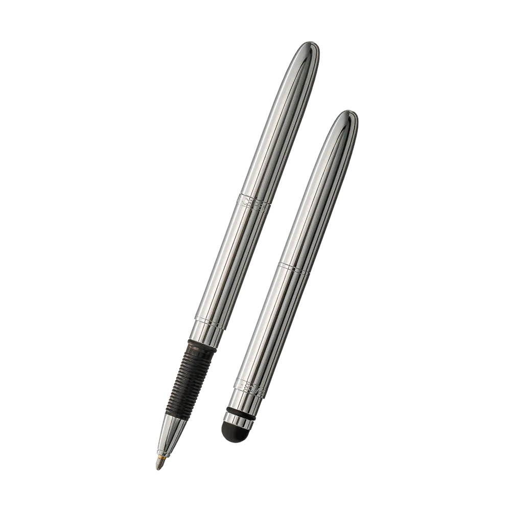 Chrome Bullet Grip Space Pen, Stylus