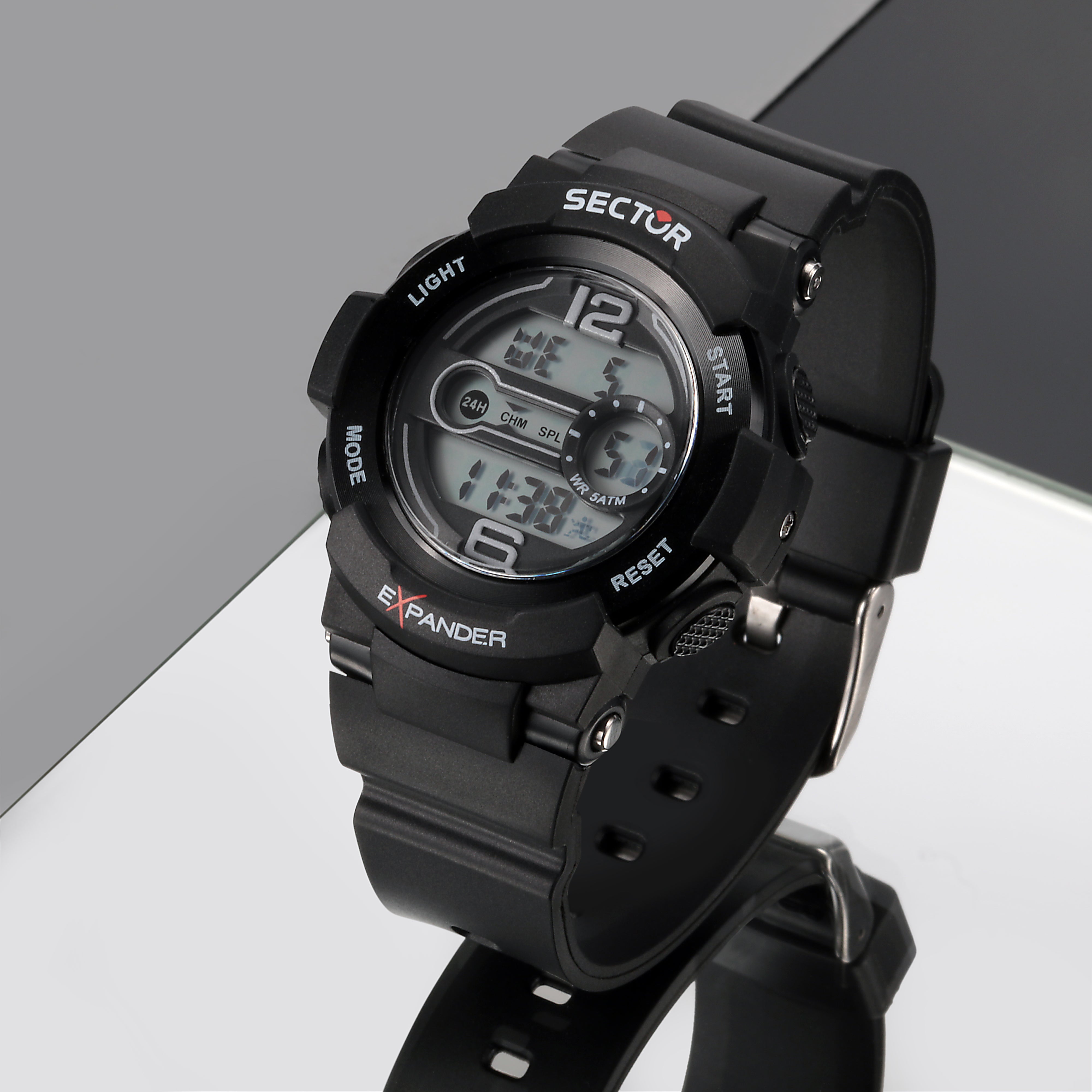 EX-16 Black Digital Watch
