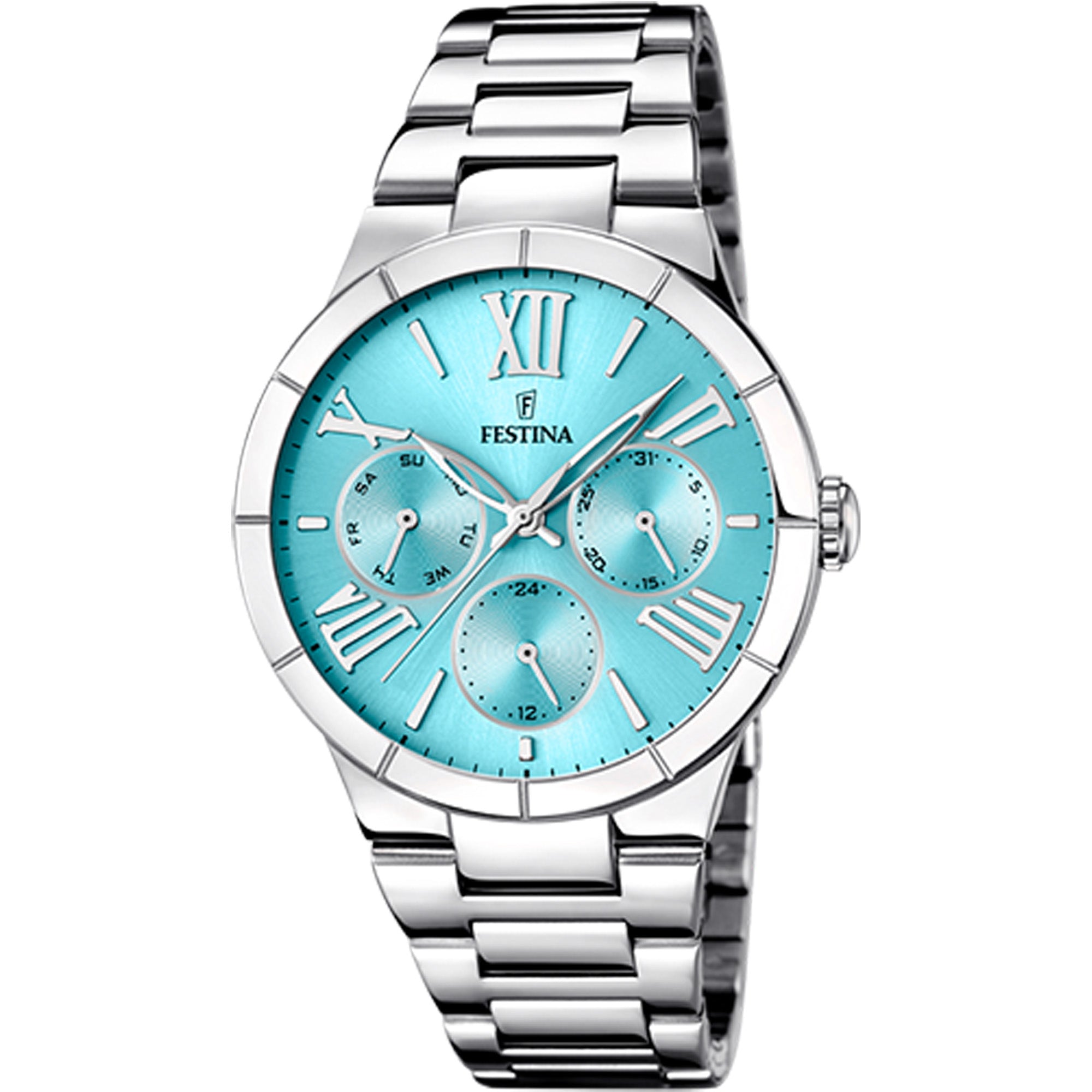 Light Blue Dial 36.5mm Stainless Steel  Watch