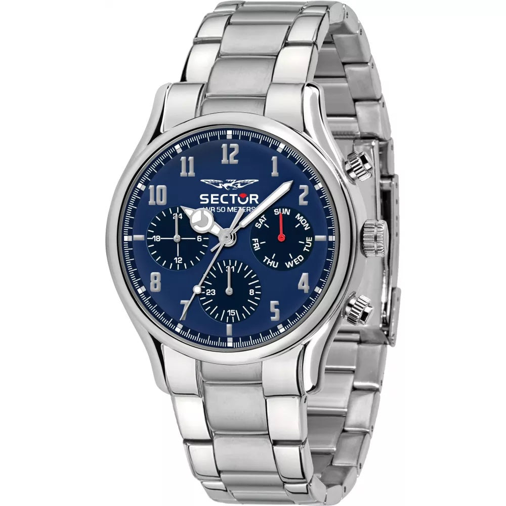 Multifunction 660 Blue Dial Silver Chronograph