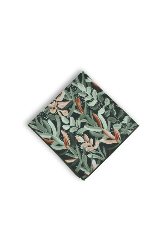 Peggy and Finn Protea Green Pocket Square