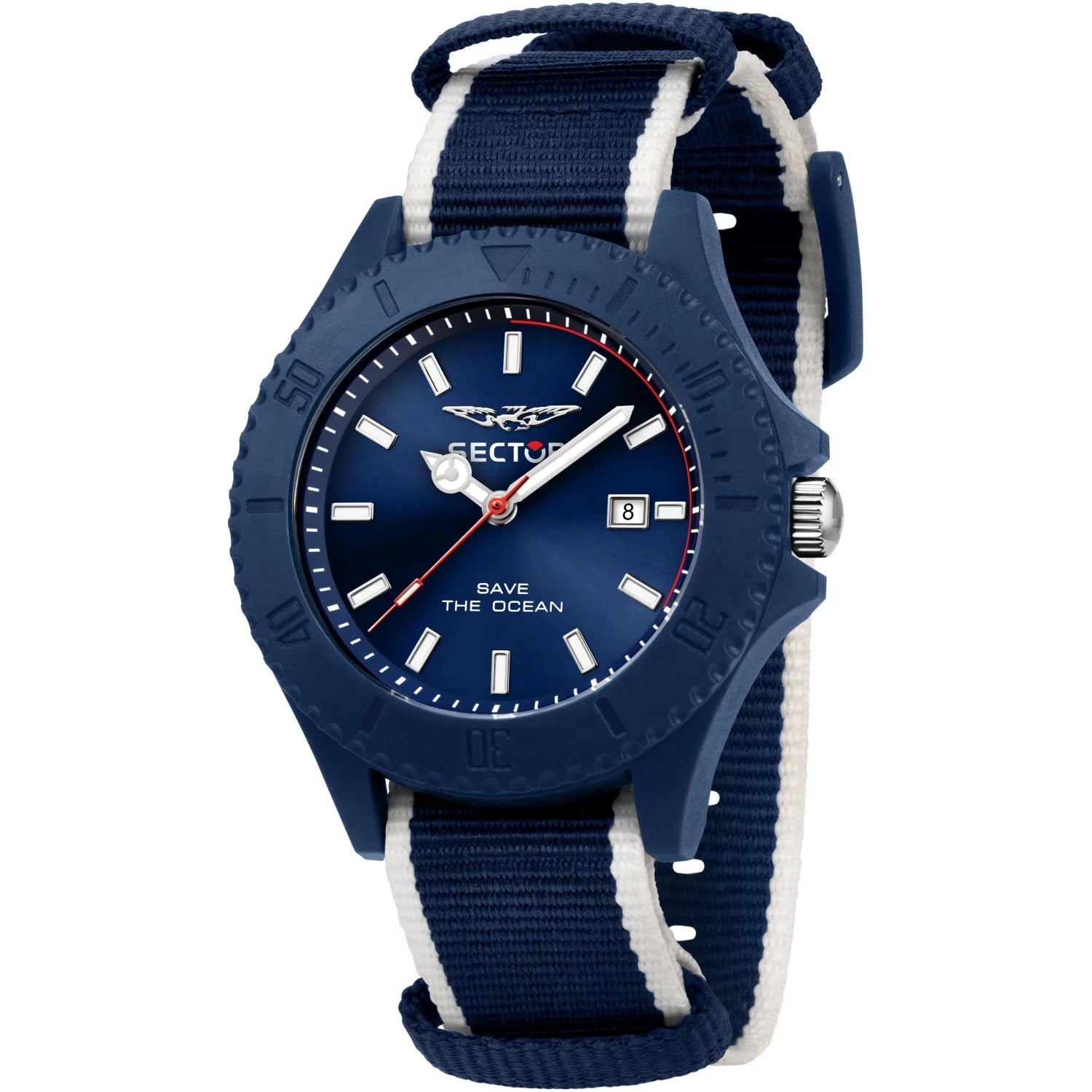 Save The Ocean Blue Nato Watch