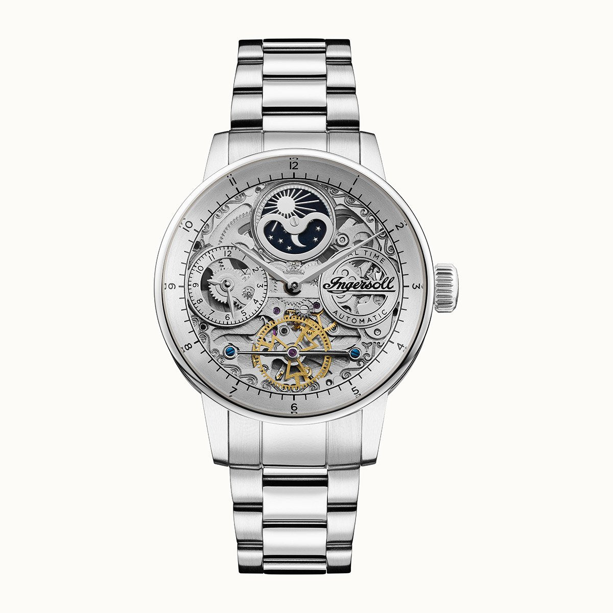 Jazz Silver Automatic Watch