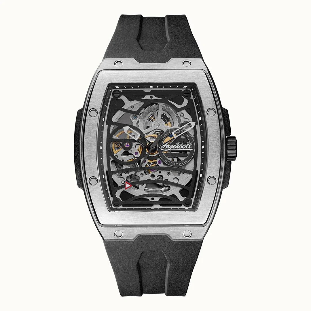 The Challenger Automatic Silver and Black Watch